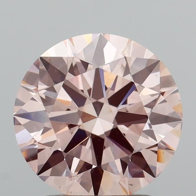 Ideal Loose Diamond - ROUND 2.0ct Fancy Brownish Pink VS1: Ideal Loose Diamond - ROUND 2.0ct Fancy Brownish Pink VS1 Source: This is a real non-mined Diamond that has been grown in a lab Shape: ROUND Carats: 2.0 Color: Fancy Brownish Pink Certification: IGI