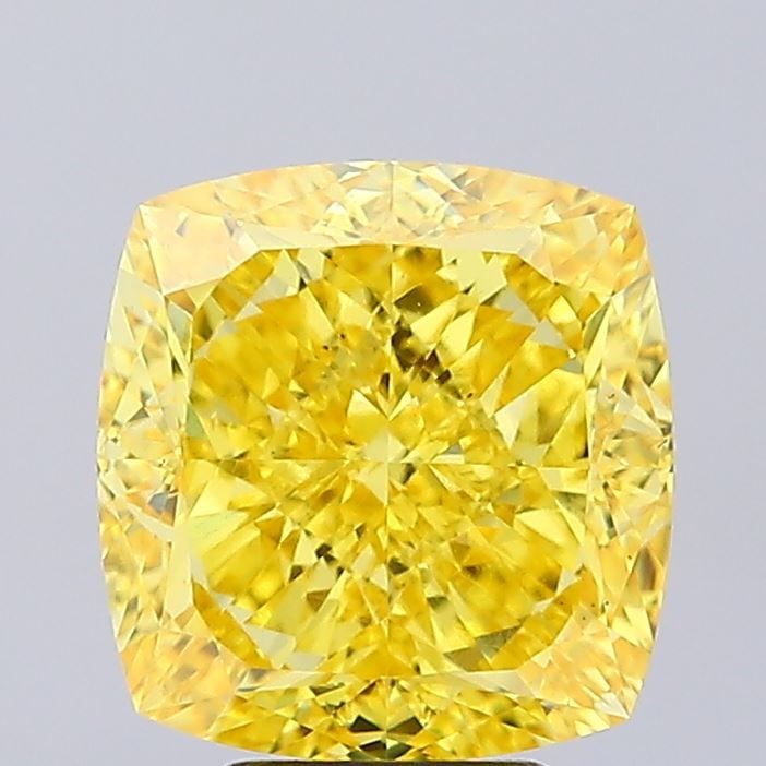 Loose Diamond - CUSHION MODIFIED 6.57ct Fancy Vivid Yellow VS2: Loose Diamond - CUSHION MODIFIED 6.57ct Fancy Vivid Yellow VS2 Source: This is a real non-mined Diamond that has been grown in a lab Shape: CUSHION MODIFIED Carats: 6.57 Color: Fancy Vivid Yellow Cert