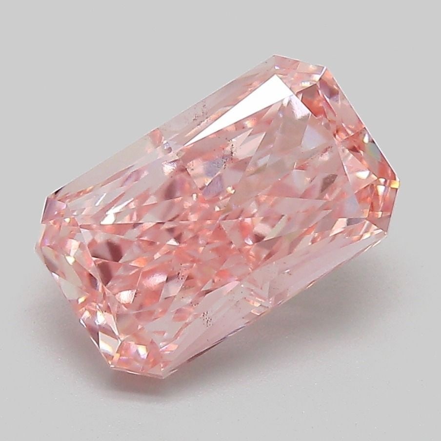 Loose Diamond - RADIANT 2.75ct Fancy Vivid Pink SI1: Loose Diamond - RADIANT 2.75ct Fancy Vivid Pink SI1 Source: This is a real non-mined Diamond that has been grown in a lab Shape: RADIANT Carats: 2.75 Color: Fancy Vivid Pink Certification: IGI Video: