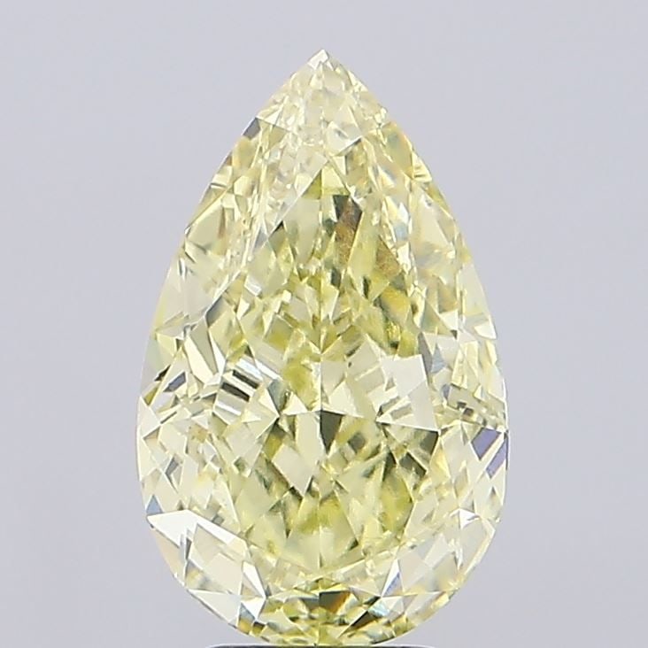 Loose Diamond - PEAR 5.31ct Fancy Yellow VVS2: Loose Diamond - PEAR 5.31ct Fancy Yellow VVS2 Source: This is a real non-mined Diamond that has been grown in a lab Shape: PEAR Carats: 5.31 Color: Fancy Yellow Certification: IGI Video: