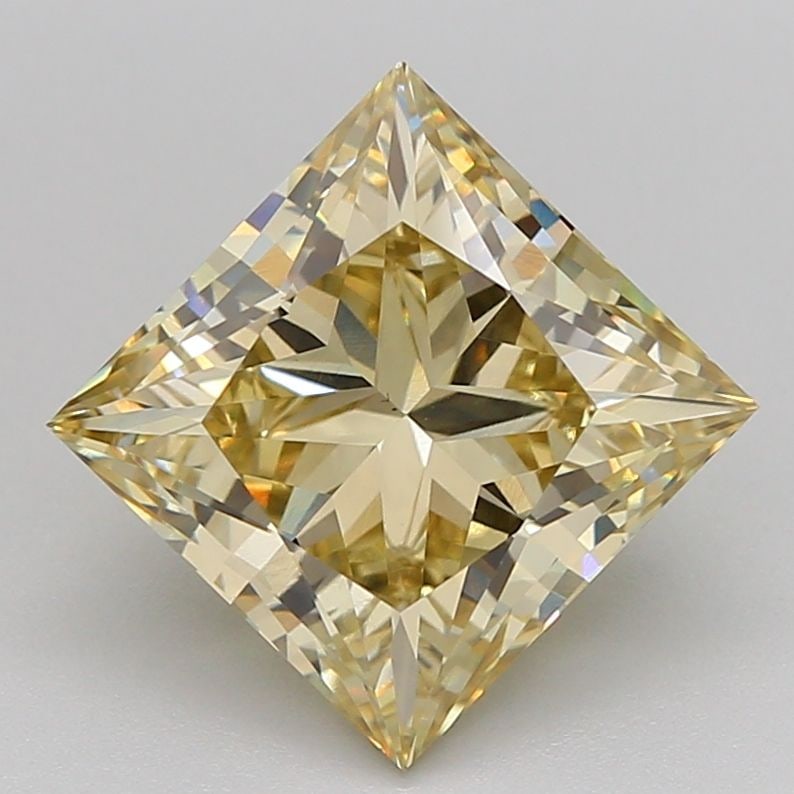 Loose Diamond - PRINCESS 3.88ct Fancy Intense Yellow VS1 (1 of 1)