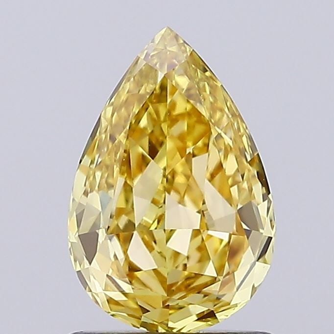 Loose Diamond - PEAR 0.93ct Fancy Intense Yellow VS1: Loose Diamond - PEAR 0.93ct Fancy Intense Yellow VS1 Source: This is a real non-mined Diamond that has been grown in a lab Shape: PEAR Carats: 0.93 Color: Fancy Intense Yellow Certification: IGI Video