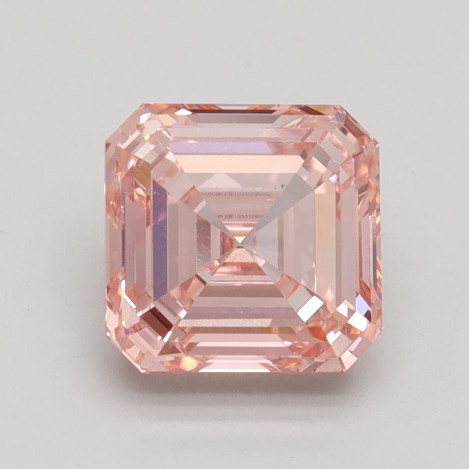 Loose Diamond - ASSCHER 2.5ct Fancy Intense Pink VS1: Loose Diamond - ASSCHER 2.5ct Fancy Intense Pink VS1 Source: This is a real non-mined Diamond that has been grown in a lab Shape: ASSCHER Carats: 2.5 Color: Fancy Intense Pink Certification: IGI Video