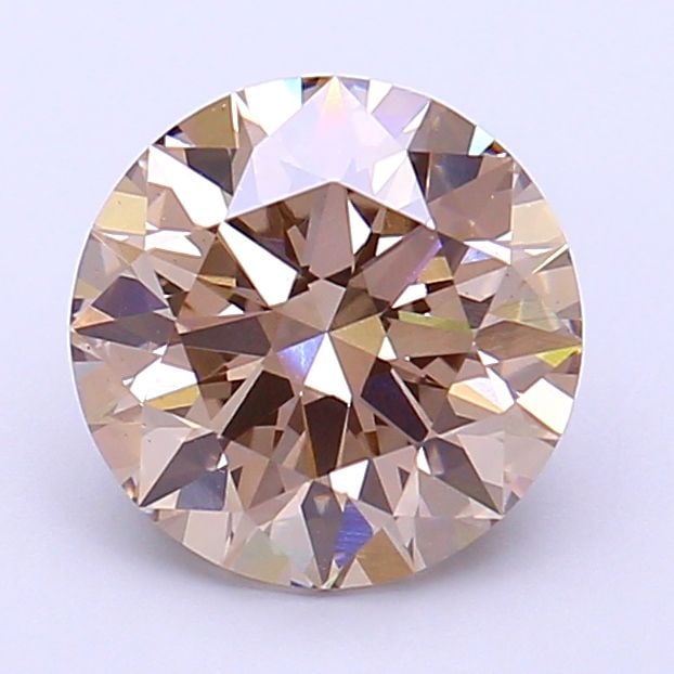 Ideal Loose Diamond - ROUND 2.27ct Very Light Brown VS1: Ideal Loose Diamond - ROUND 2.27ct Very Light Brown VS1 Source: This is a real non-mined Diamond that has been grown in a lab Shape: ROUND Carats: 2.27 Color: Very Light Brown Certification: IGI Video
