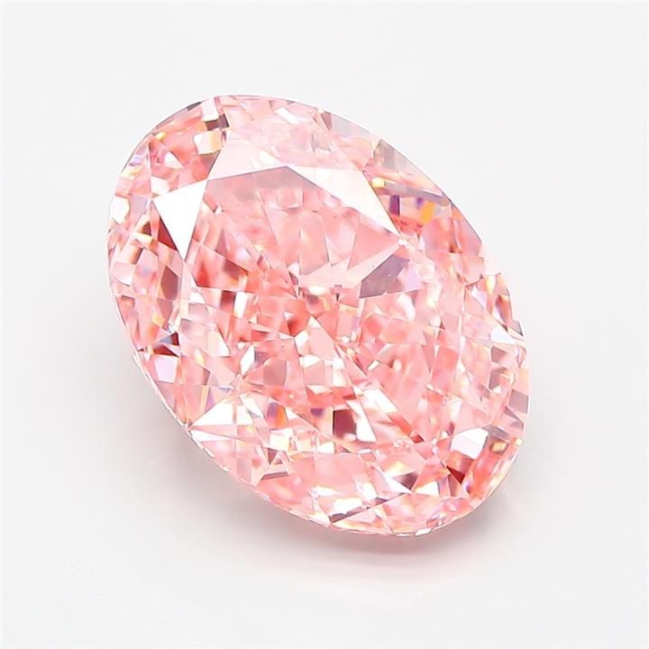 Loose Diamond - OVAL 7.07ct Fancy Vivid Pink VVS2: Loose Diamond - OVAL 7.07ct Fancy Vivid Pink VVS2 Source: This is a real non-mined Diamond that has been grown in a lab Shape: OVAL Carats: 7.07 Color: Fancy Vivid Pink Certification: IGI Video: