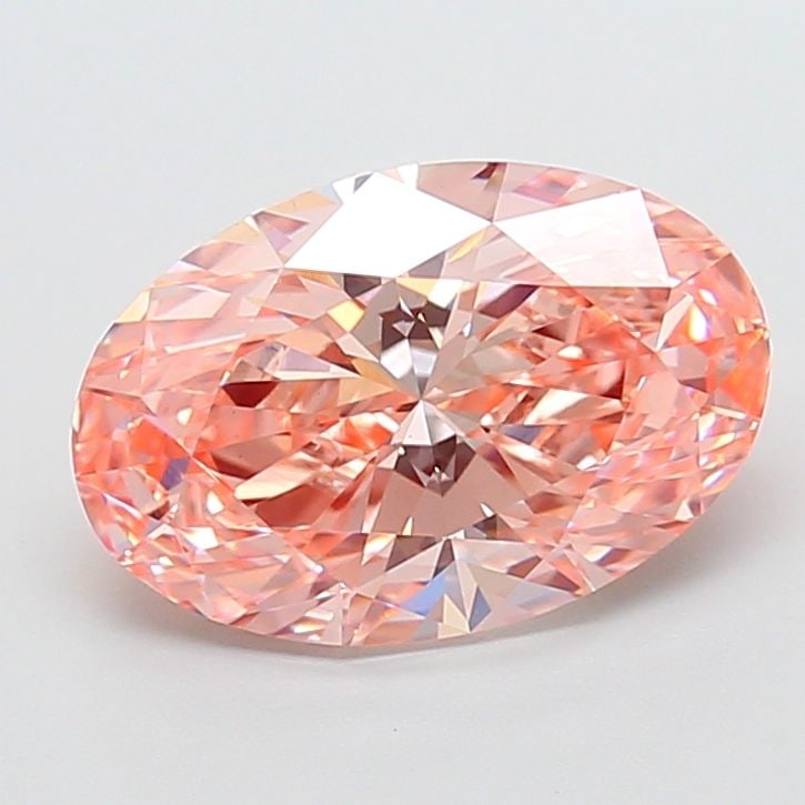 Loose Diamond - OVAL 3.5ct Fancy Vivid Pink VVS2: Loose Diamond - OVAL 3.5ct Fancy Vivid Pink VVS2 Source: This is a real non-mined Diamond that has been grown in a lab Shape: OVAL Carats: 3.5 Color: Fancy Vivid Pink Certification: IGI Video: