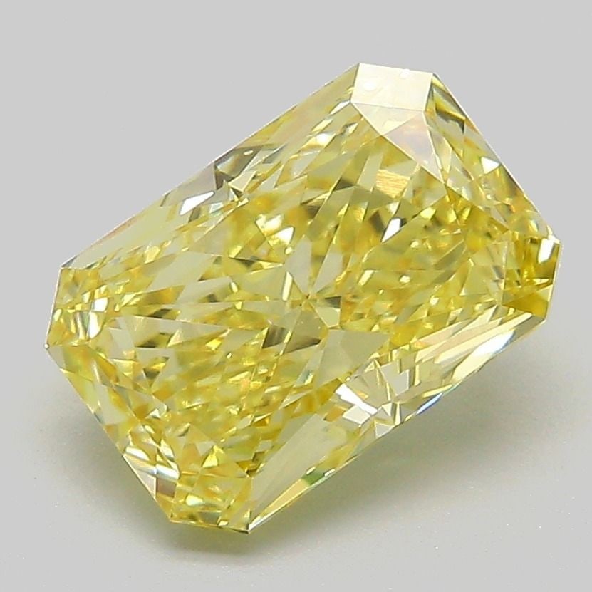 Loose Diamond - RADIANT 2.64ct Fancy Intense Yellow VS1: Loose Diamond - RADIANT 2.64ct Fancy Intense Yellow VS1 Source: This is a real non-mined Diamond that has been grown in a lab Shape: RADIANT Carats: 2.64 Color: Fancy Intense Yellow Certification: IGI