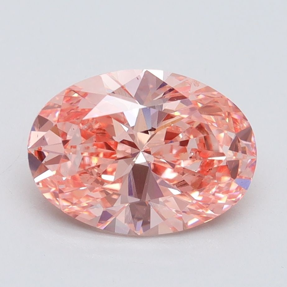 Loose Diamond - OVAL 2.14ct Fancy Intense Pink VS2: Loose Diamond - OVAL 2.14ct Fancy Intense Pink VS2 Source: This is a real non-mined Diamond that has been grown in a lab Shape: OVAL Carats: 2.14 Color: Fancy Intense Pink Certification: IGI Video:
