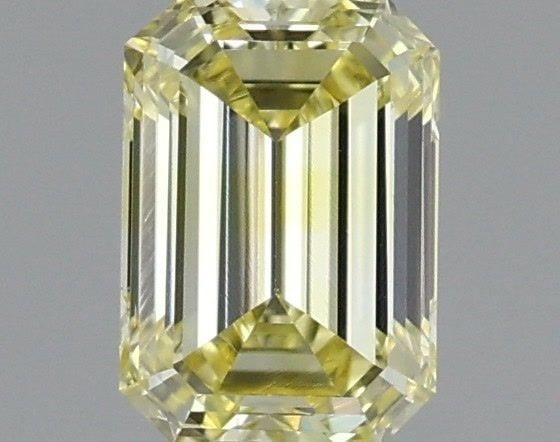 Loose Diamond - EMERALD 0.53ct Fancy Yellow VS1: Loose Diamond - EMERALD 0.53ct Fancy Yellow VS1 Source: This is a real non-mined Diamond that has been grown in a lab Shape: EMERALD Carats: 0.53 Color: Fancy Yellow Certification: IGI Video: