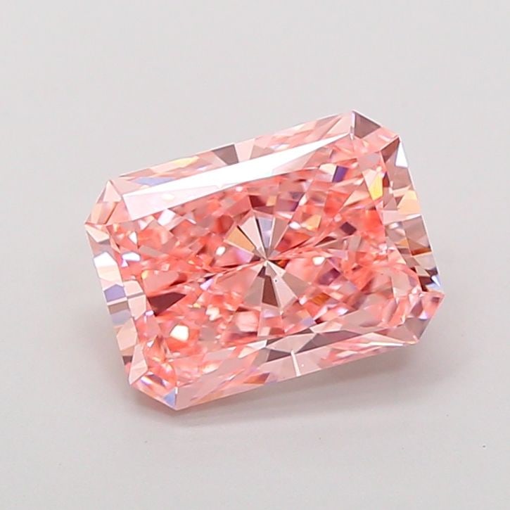 Loose Diamond - RADIANT 2.93ct Fancy Vivid Pink VS1: Loose Diamond - RADIANT 2.93ct Fancy Vivid Pink VS1 Source: This is a real non-mined Diamond that has been grown in a lab Shape: RADIANT Carats: 2.93 Color: Fancy Vivid Pink Certification: IGI Video: