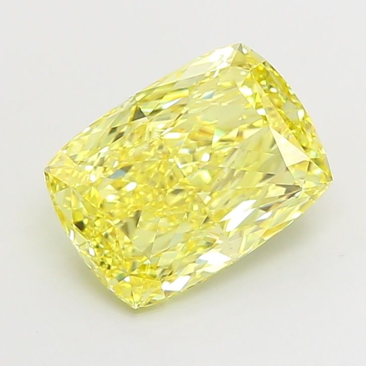Loose Diamond - CUSHION MODIFIED 3.51ct Fancy Vivid Yellow VS2: Loose Diamond - CUSHION MODIFIED 3.51ct Fancy Vivid Yellow VS2 Source: This is a real non-mined Diamond that has been grown in a lab Shape: CUSHION MODIFIED Carats: 3.51 Color: Fancy Vivid Yellow Cert