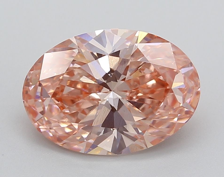 Loose Diamond - OVAL 3.04ct Fancy Vivid Pink VS2: Loose Diamond - OVAL 3.04ct Fancy Vivid Pink VS2 Source: This is a real non-mined Diamond that has been grown in a lab Shape: OVAL Carats: 3.04 Color: Fancy Vivid Pink Certification: IGI Video: