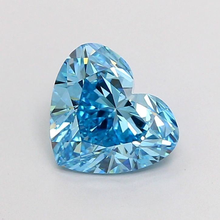Loose Diamond - HEART 1.83ct Fancy Vivid Blue VS1: Loose Diamond - HEART 1.83ct Fancy Vivid Blue VS1 Source: This is a real non-mined Diamond that has been grown in a lab Shape: HEART Carats: 1.83 Color: Fancy Vivid Blue Certification: IGI Video:
