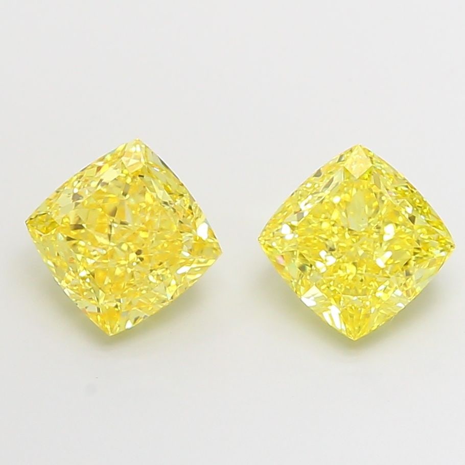 Loose Diamond - CUSHION MODIFIED 2.56ct Fancy Intense Yellow VS1: Loose Diamond - CUSHION MODIFIED 2.56ct Fancy Intense Yellow VS1 Source: This is a real non-mined Diamond that has been grown in a lab Shape: CUSHION MODIFIED Carats: 2.56 Color: Fancy Intense Yellow 
