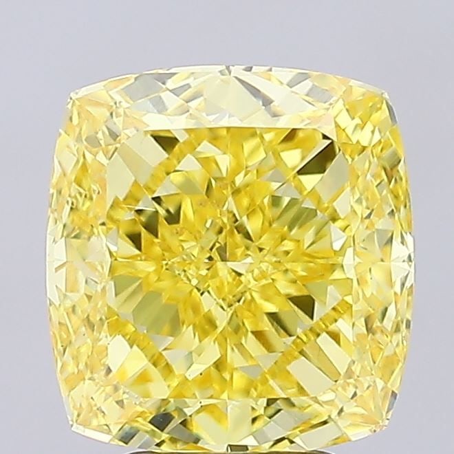 Loose Diamond - CUSHION MODIFIED 4.01ct Fancy Vivid Yellow VS2: Loose Diamond - CUSHION MODIFIED 4.01ct Fancy Vivid Yellow VS2 Source: This is a real non-mined Diamond that has been grown in a lab Shape: CUSHION MODIFIED Carats: 4.01 Color: Fancy Vivid Yellow