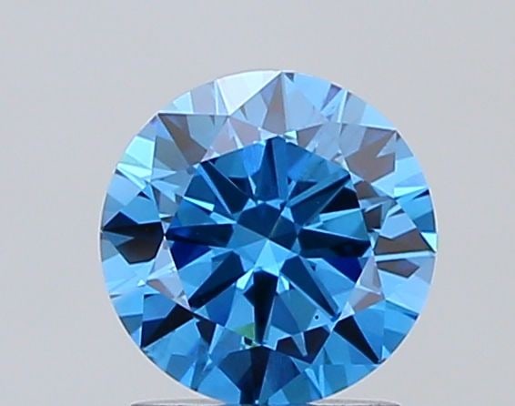 Loose Diamond - ROUND 1.5ct Fancy Vivid Blueish Blue VS2: Loose Diamond - ROUND 1.5ct Fancy Vivid Blueish Blue VS2 Source: This is a real non-mined Diamond that has been grown in a lab Shape: ROUND Carats: 1.5 Color: Fancy Vivid Blueish Blue Certification: