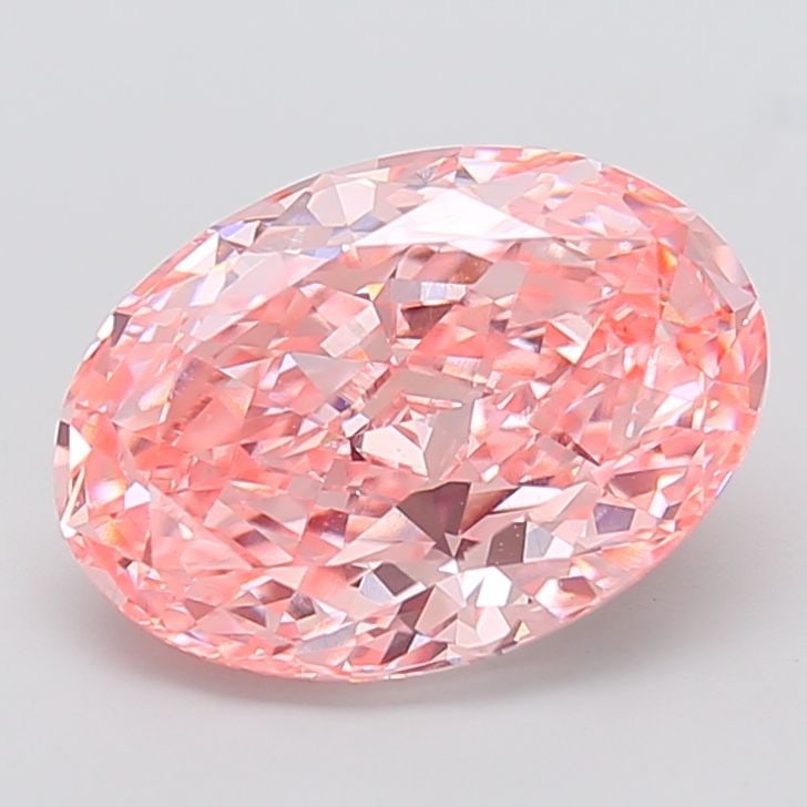 Loose Diamond - OVAL 5.26ct Fancy Vivid Pink VVS2: Loose Diamond - OVAL 5.26ct Fancy Vivid Pink VVS2 Source: This is a real non-mined Diamond that has been grown in a lab Shape: OVAL Carats: 5.26 Color: Fancy Vivid Pink Certification: IGI Video: