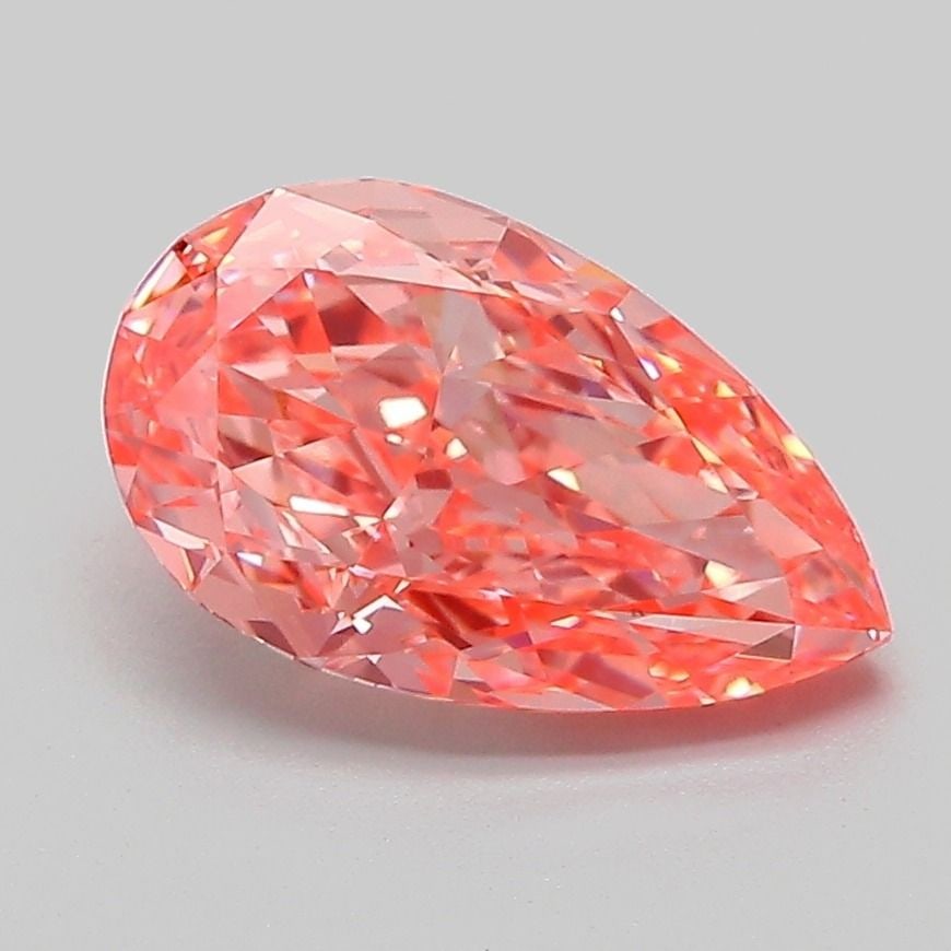 Loose Diamond - PEAR 2.01ct Fancy Vivid Pink VVS2: Loose Diamond - PEAR 2.01ct Fancy Vivid Pink VVS2 Source: This is a real non-mined Diamond that has been grown in a lab Shape: PEAR Carats: 2.01 Color: Fancy Vivid Pink Certification: IGI Video: