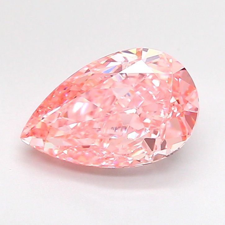 Loose Diamond - PEAR 2.04ct Fancy Vivid Pink VS2: Loose Diamond - PEAR 2.04ct Fancy Vivid Pink VS2 Source: This is a real non-mined Diamond that has been grown in a lab Shape: PEAR Carats: 2.04 Color: Fancy Vivid Pink Certification: IGI Video: