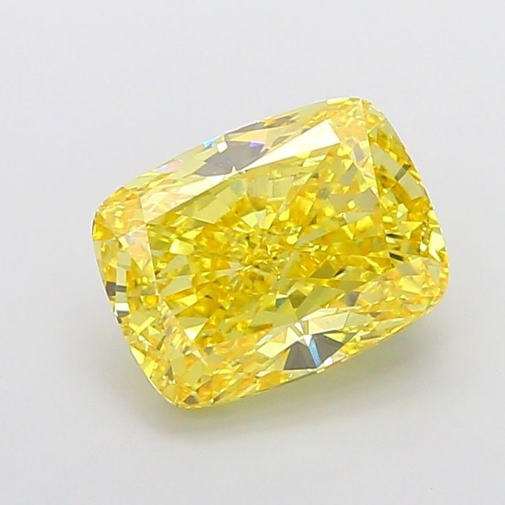Loose Diamond - CUSHION MODIFIED 8.06ct Fancy Vivid Yellow VS1: Loose Diamond - CUSHION MODIFIED 8.06ct Fancy Vivid Yellow VS1 Source: This is a real non-mined Diamond that has been grown in a lab Shape: CUSHION MODIFIED Carats: 8.06 Color: Fancy Vivid Yellow