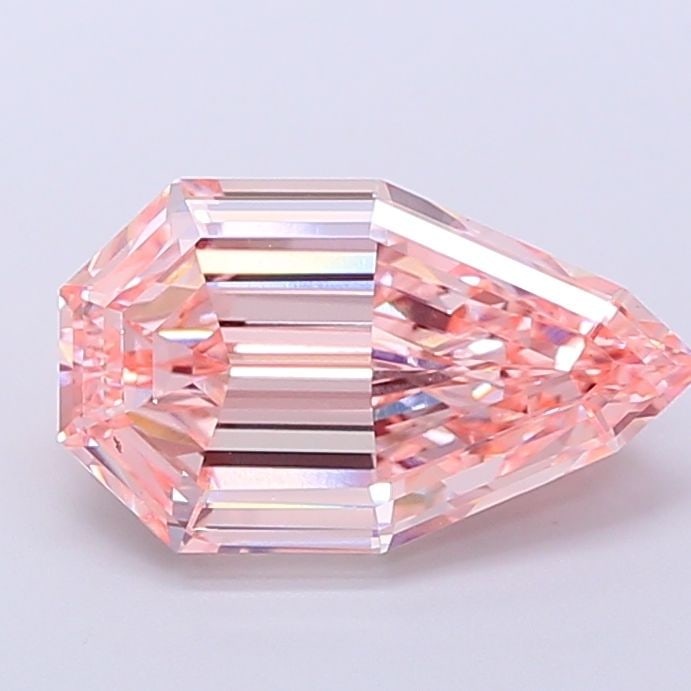 Loose Diamond - PEAR 5.09ct Fancy Vivid Pink VVS2: Loose Diamond - PEAR 5.09ct Fancy Vivid Pink VVS2 Source: This is a real non-mined Diamond that has been grown in a lab Shape: PEAR Carats: 5.09 Color: Fancy Vivid Pink Certification: IGI Video: