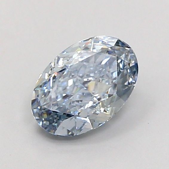 Loose Diamond - OVAL 1.01ct Fancy Light Gray Blue VVS2: Loose Diamond - OVAL 1.01ct Fancy Light Gray Blue VVS2 Source: This is a real non-mined Diamond that has been grown in a lab Shape: OVAL Carats: 1.01 Color: Fancy Light Gray Blue Certification: IGI Vi