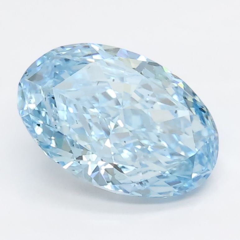 Loose Diamond - OVAL 1.65ct Blue SI1: Loose Diamond - OVAL 1.65ct Blue SI1 Source: This is a real non-mined Diamond that has been grown in a lab Shape: OVAL Carats: 1.65 Color: Blue Certification: NONE Video: