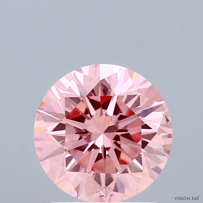 Loose Diamond - ROUND 1.55ct Fancy Vivid Pink VS2: Loose Diamond - ROUND 1.55ct Fancy Vivid Pink VS2 Source: This is a real non-mined Diamond that has been grown in a lab Shape: ROUND Carats: 1.55 Color: Fancy Vivid Pink Certification: IGI Video: