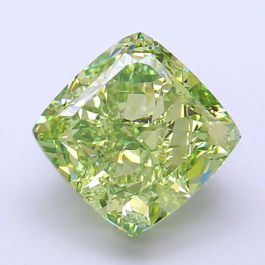 Loose Diamond - CUSHION MODIFIED 7.05ct Fancy Vivid Green VS1: Loose Diamond - CUSHION MODIFIED 7.05ct Fancy Vivid Green VS1 Source: This is a real non-mined Diamond that has been grown in a lab Shape: CUSHION MODIFIED Carats: 7.05 Color: Fancy Vivid Green
