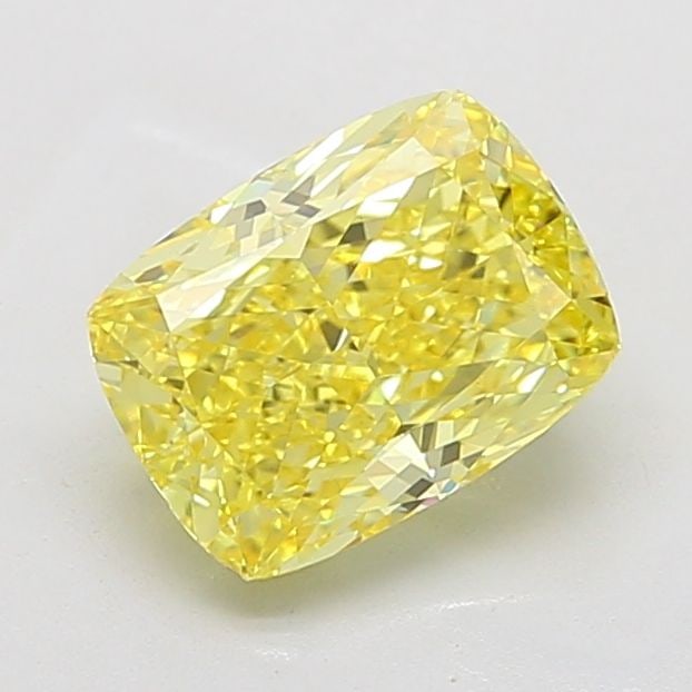 Loose Diamond - CUSHION MODIFIED 3.61ct Fancy Vivid Yellow VVS2: Loose Diamond - CUSHION MODIFIED 3.61ct Fancy Vivid Yellow VVS2 Source: This is a real non-mined Diamond that has been grown in a lab Shape: CUSHION MODIFIED Carats: 3.61 Color: Fancy Vivid Yellow Cer
