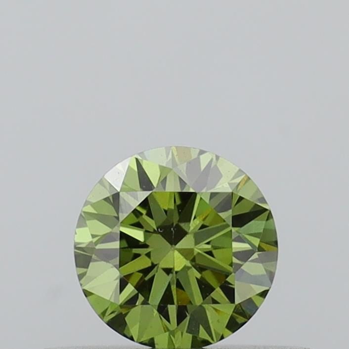 Loose Diamond - ROUND 0.3ct Fancy Vivid Green VS1: Loose Diamond - ROUND 0.3ct Fancy Vivid Green VS1 Source: This is a real non-mined Diamond that has been grown in a lab Shape: ROUND Carats: 0.3 Color: Fancy Vivid Green Certification: IGI Video:
