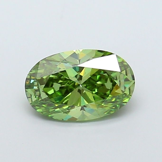 Loose Diamond - OVAL 2.01ct Fancy Vivid Green VS2: Loose Diamond - OVAL 2.01ct Fancy Vivid Green VS2 Source: This is a real non-mined Diamond that has been grown in a lab Shape: OVAL Carats: 2.01 Color: Fancy Vivid Green Certification: IGI Video: