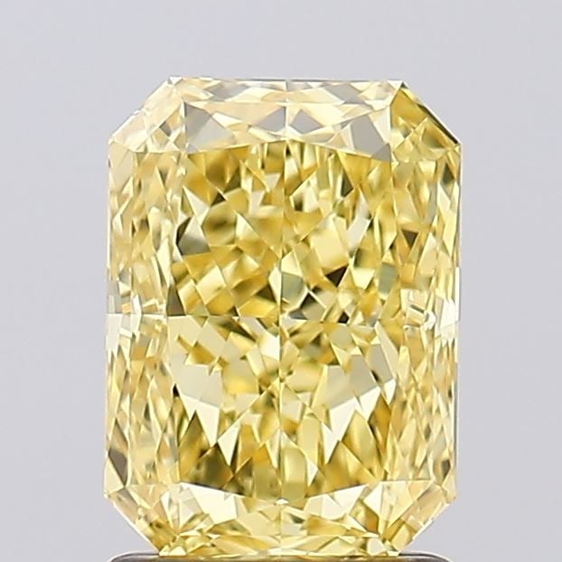 Loose Diamond - RADIANT 1.56ct Fancy Intense Yellow VVS2: Loose Diamond - RADIANT 1.56ct Fancy Intense Yellow VVS2 Source: This is a real non-mined Diamond that has been grown in a lab Shape: RADIANT Carats: 1.56 Color: Fancy Intense Yellow Certification: IG