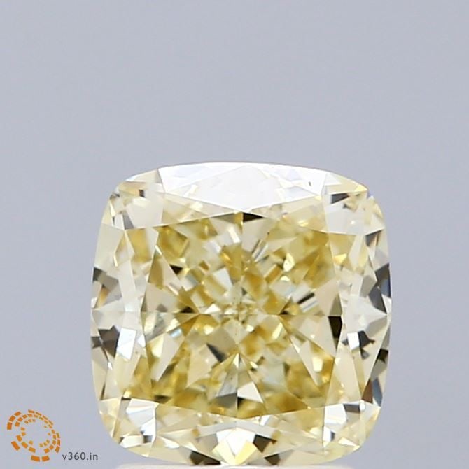 Loose Diamond - CUSHION MODIFIED 2.03ct Fancy Yellow VS1: Loose Diamond - CUSHION MODIFIED 2.03ct Fancy Yellow VS1 Source: This is a real non-mined Diamond that has been grown in a lab Shape: CUSHION MODIFIED Carats: 2.03 Color: Fancy Yellow Certification: I