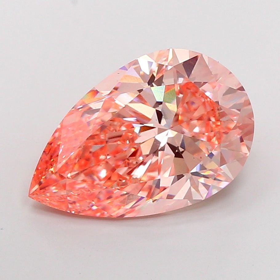 Loose Diamond - PEAR 15.06ct Fancy Intense Pink VS1: Loose Diamond - PEAR 15.06ct Fancy Intense Pink VS1 Source: This is a real non-mined Diamond that has been grown in a lab Shape: PEAR Carats: 15.06 Color: Fancy Intense Pink Certification: IGI Video:
