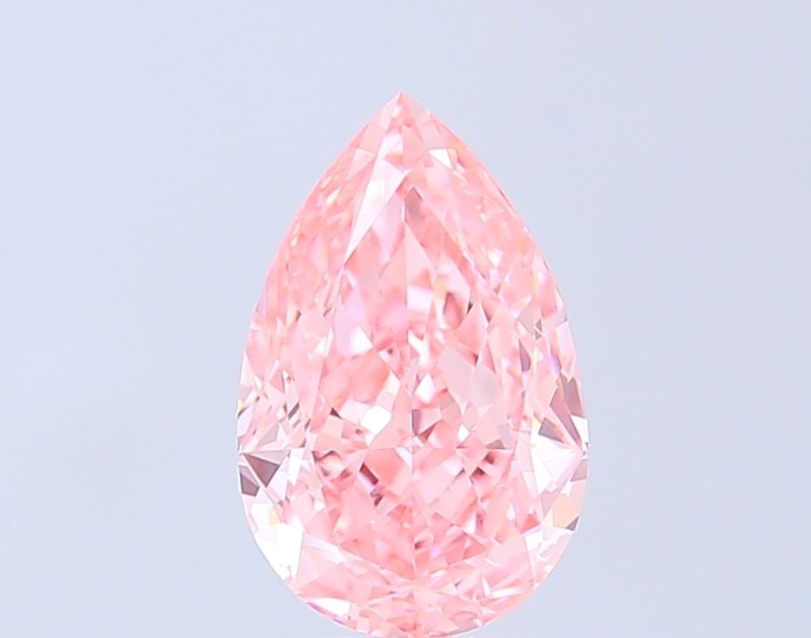 Loose Diamond - PEAR 2.56ct Fancy Vivid Pink VVS1: Loose Diamond - PEAR 2.56ct Fancy Vivid Pink VVS1 Source: This is a real non-mined Diamond that has been grown in a lab Shape: PEAR Carats: 2.56 Color: Fancy Vivid Pink Certification: IGI Video: