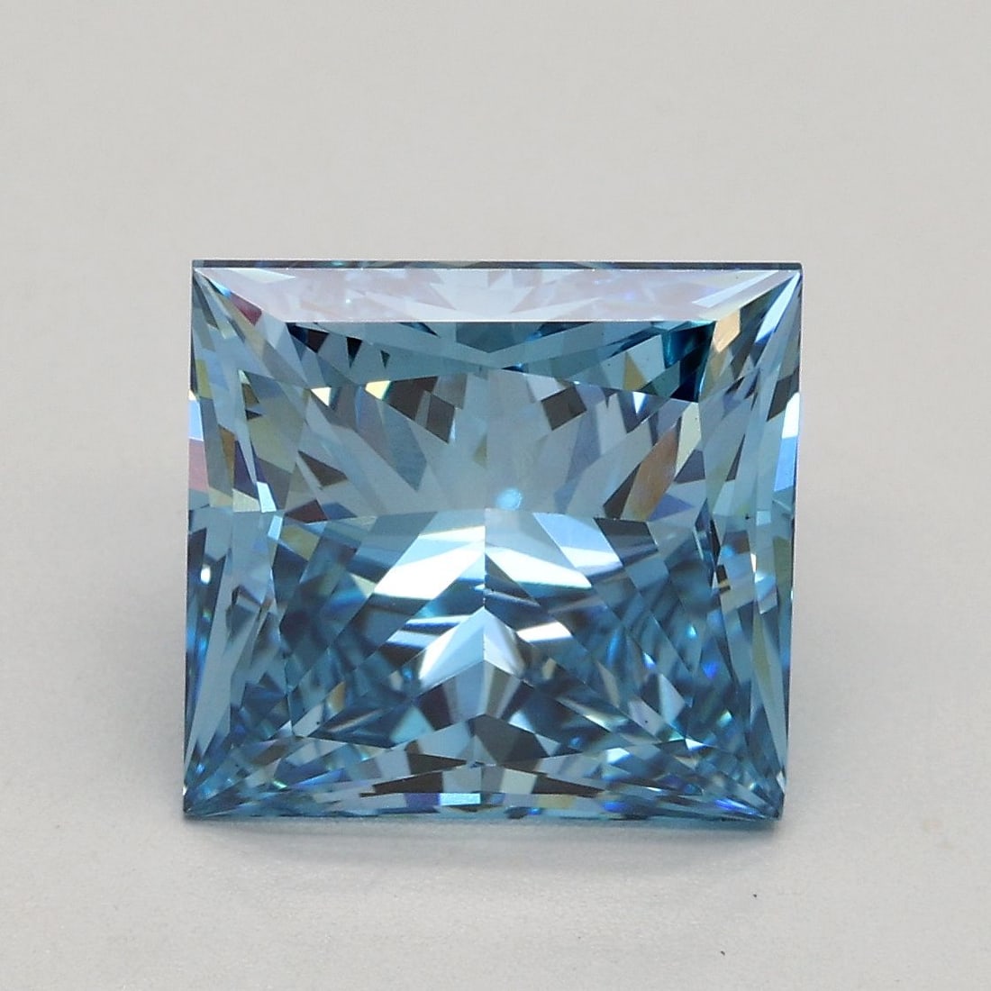 Loose Diamond - PRINCESS 3.2ct Fancy Vivid Blue VS1 (1 of 1)