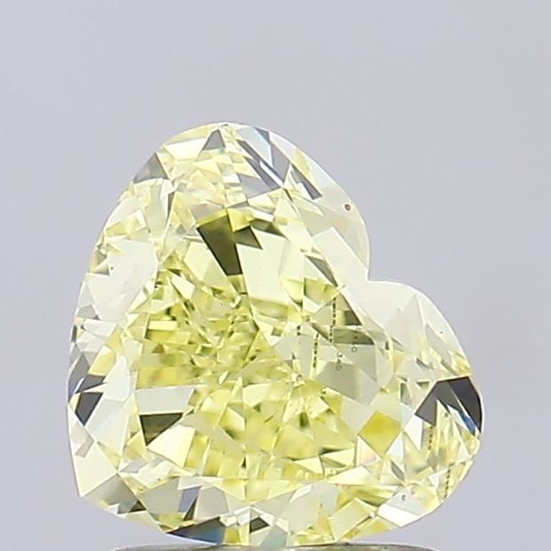 Loose Diamond - HEART 2.0ct Fancy Intense Yellow VS2: Loose Diamond - HEART 2.0ct Fancy Intense Yellow VS2 Source: This is a real non-mined Diamond that has been grown in a lab Shape: HEART Carats: 2.0 Color: Fancy Intense Yellow Certification: IGI Video