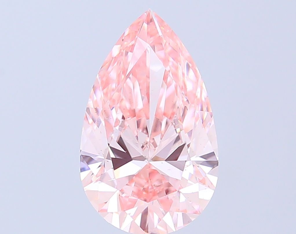 Loose Diamond - PEAR 3.72ct Fancy Vivid Pink VS1: Loose Diamond - PEAR 3.72ct Fancy Vivid Pink VS1 Source: This is a real non-mined Diamond that has been grown in a lab Shape: PEAR Carats: 3.72 Color: Fancy Vivid Pink Certification: IGI Video: