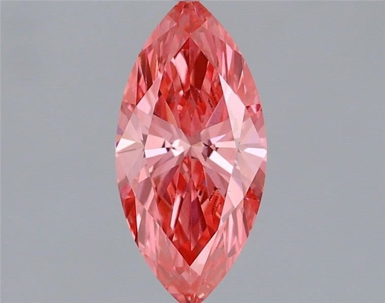 Loose Diamond - MARQUISE 0.83ct Fancy Vivid Pink VS1: Loose Diamond - MARQUISE 0.83ct Fancy Vivid Pink VS1 Source: This is a real non-mined Diamond that has been grown in a lab Shape: MARQUISE Carats: 0.83 Color: Fancy Vivid Pink Certification: IGI Video
