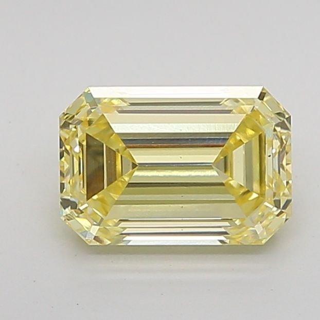 Loose Diamond - EMERALD 1.42ct Fancy Intense Yellow VS1: Loose Diamond - EMERALD 1.42ct Fancy Intense Yellow VS1 Source: This is a real non-mined Diamond that has been grown in a lab Shape: EMERALD Carats: 1.42 Color: Fancy Intense Yellow Certification: IGI