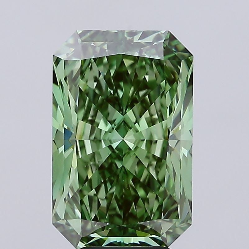 Loose Diamond - RADIANT 6.09ct Fancy Vivid Green VS1: Loose Diamond - RADIANT 6.09ct Fancy Vivid Green VS1 Source: This is a real non-mined Diamond that has been grown in a lab Shape: RADIANT Carats: 6.09 Color: Fancy Vivid Green Certification: IGI Video