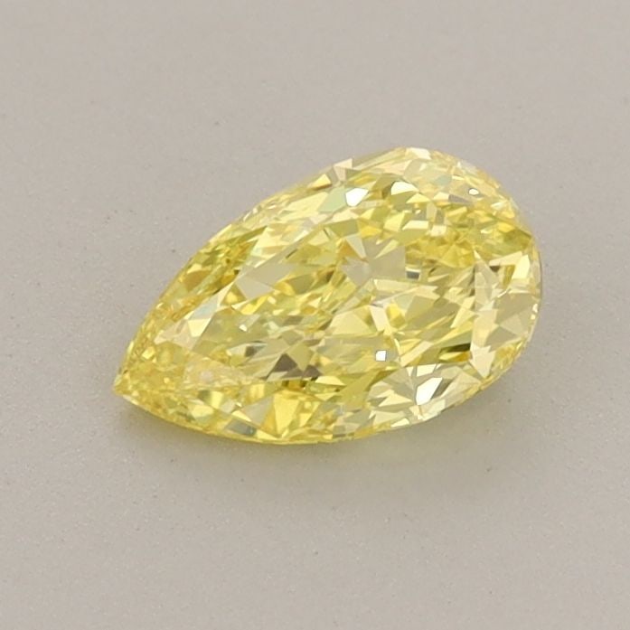 Loose Diamond - PEAR 0.51ct Fancy Vivid Yellow VVS2: Loose Diamond - PEAR 0.51ct Fancy Vivid Yellow VVS2 Source: This is a real non-mined Diamond that has been grown in a lab Shape: PEAR Carats: 0.51 Color: Fancy Vivid Yellow Certification: IGI Video: