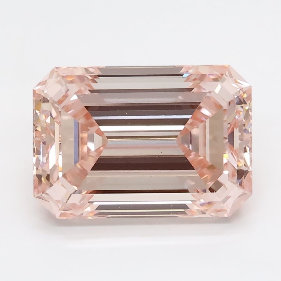 Loose Diamond - EMERALD 3.09ct Pink VS2: Loose Diamond - EMERALD 3.09ct Pink VS2 Source: This is a real non-mined Diamond that has been grown in a lab Shape: EMERALD Carats: 3.09 Color: Pink Certification: NONE Video: