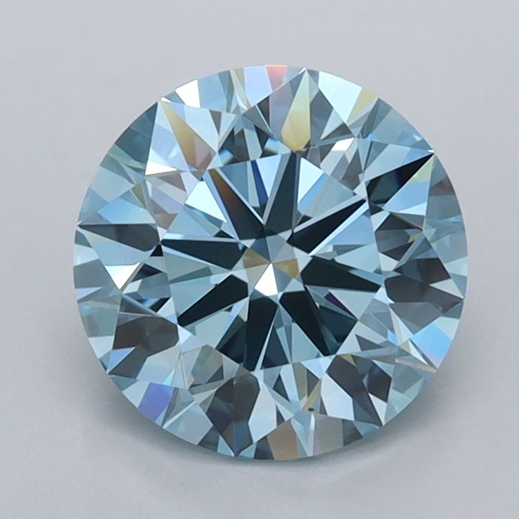 Ideal Loose Diamond - ROUND 1.77ct Fancy Vivid Blue VVS1: Ideal Loose Diamond - ROUND 1.77ct Fancy Vivid Blue VVS1 Source: This is a real non-mined Diamond that has been grown in a lab Shape: ROUND Carats: 1.77 Color: Fancy Vivid Blue Certification: IGI Vide