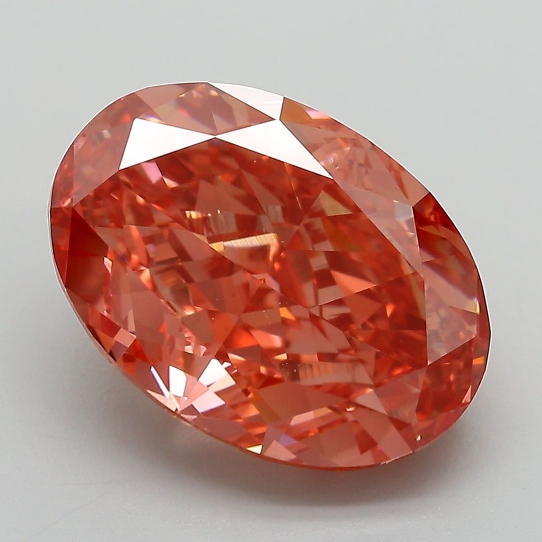 Loose Diamond - OVAL 6.88ct Fancy Vivid Pink VS1: Loose Diamond - OVAL 6.88ct Fancy Vivid Pink VS1 Source: This is a real non-mined Diamond that has been grown in a lab Shape: OVAL Carats: 6.88 Color: Fancy Vivid Pink Certification: IGI Video: