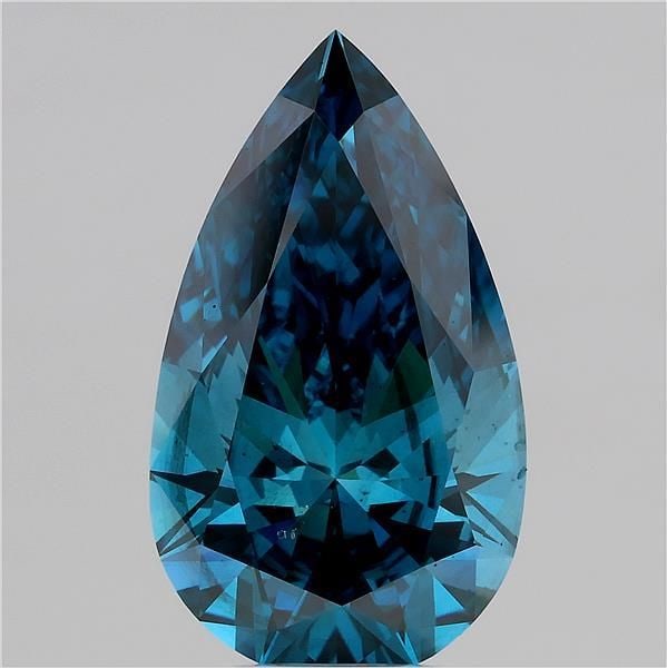 Loose Diamond - PEAR 5.01ct Fancy Vivid Blue SI1 (1 of 1)