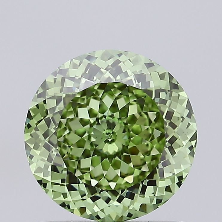Loose Diamond - ROUND 1.35ct Fancy Vivid Green VS1: Loose Diamond - ROUND 1.35ct Fancy Vivid Green VS1 Source: This is a real non-mined Diamond that has been grown in a lab Shape: ROUND Carats: 1.35 Color: Fancy Vivid Green Certification: IGI Video: