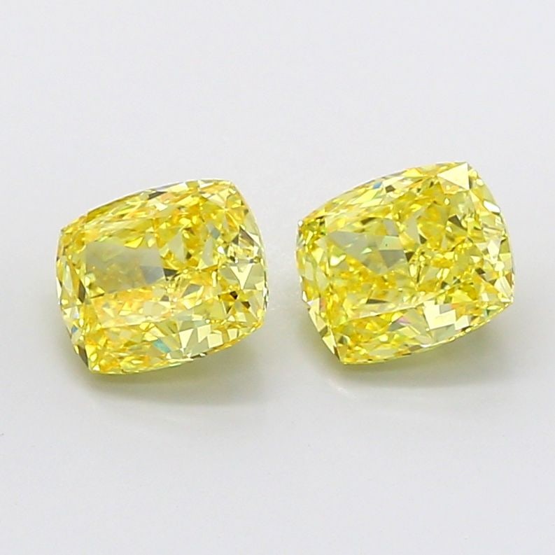 Loose Diamond - CUSHION MODIFIED 2.83ct Fancy Intense Yellow VS1: Loose Diamond - CUSHION MODIFIED 2.83ct Fancy Intense Yellow VS1 Source: This is a real non-mined Diamond that has been grown in a lab Shape: CUSHION MODIFIED Carats: 2.83 Color: Fancy Intense Yellow 