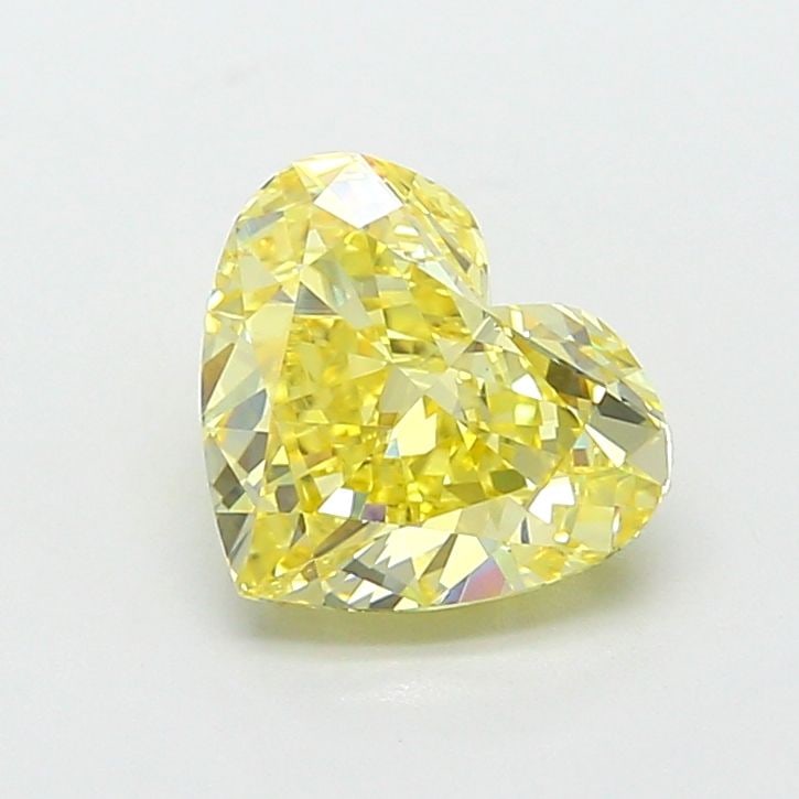 Loose Diamond - HEART 2.01ct Fancy Intense Yellow VS1: Loose Diamond - HEART 2.01ct Fancy Intense Yellow VS1 Source: This is a real non-mined Diamond that has been grown in a lab Shape: HEART Carats: 2.01 Color: Fancy Intense Yellow Certification: IGI Vid